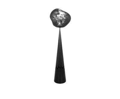 Tom Dixon Melt Cone Fat Floor Silver Stehleuchte